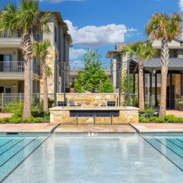pool with lounge chairs
